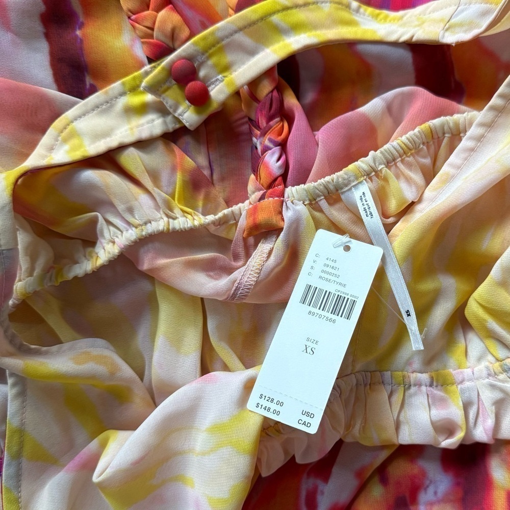 NWT Size XS (P2P 19 -20") - By Anthropologie Sleeveless Tiered Maxi Dress - Picture 8 of 16